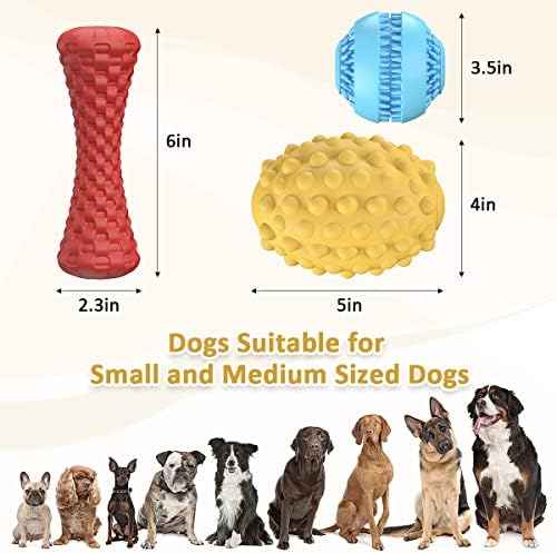 Играчки за никнене на млечни зъби при малките кученца, 3 бр., Играчки за Агресивни кучета, за средни и Големи размери,