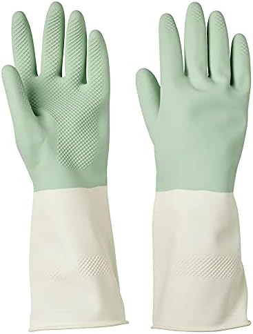 Гумени Ръкавици За почистване на Водоустойчив За Миене на съдове на Битови Нескользящие Кухненски Многократна употреба Латекс Зелен цвят