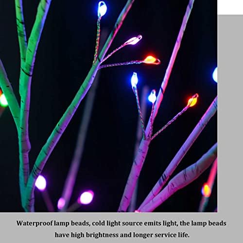 Лампа във формата на Елхи с функция Таймер Led 18 Цветове на Светлината Настолна Лампа под формата на Клони на Бонсай на батерии/с