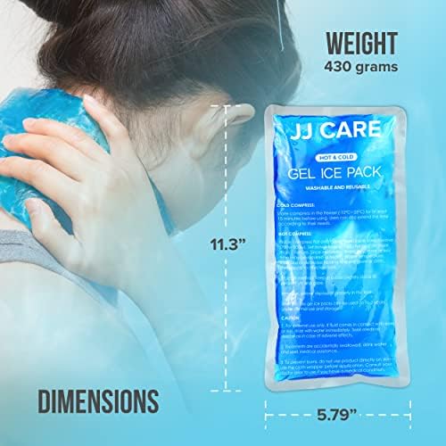 JJ CARE Гел за пакети с лед е за наранявания - за многократна употреба гел и гъвкави опаковки за горещ компрес и студена
