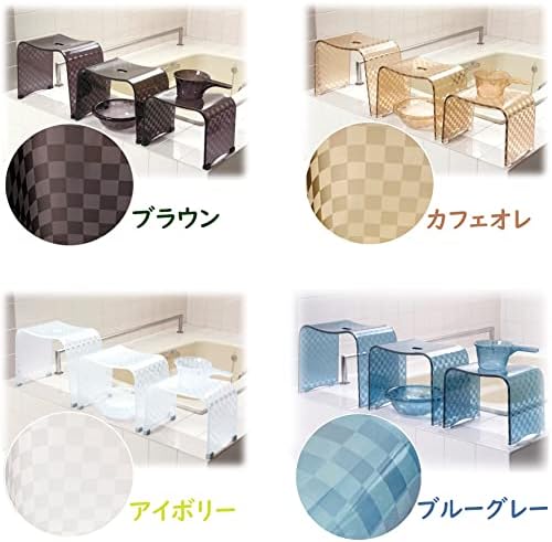 Стол за баня Senko 79976 Проверка N, Размер LL, Височина прибл. 13,8 инча (35 см), Cafe Aurette, Модерен Дизайн в клетката