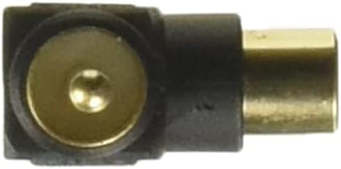 Адаптер Monoprice 107233 RCA мъжки към конектора RCA, Позлатени Черен