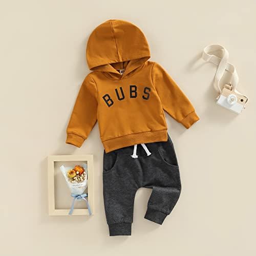 TheFound/Облекло за бебета Момчетата от 0 до 5 години, Пуловер с цветен Блок, Hoody, Най-Еластичен Колан, Джобове, 2 броя,