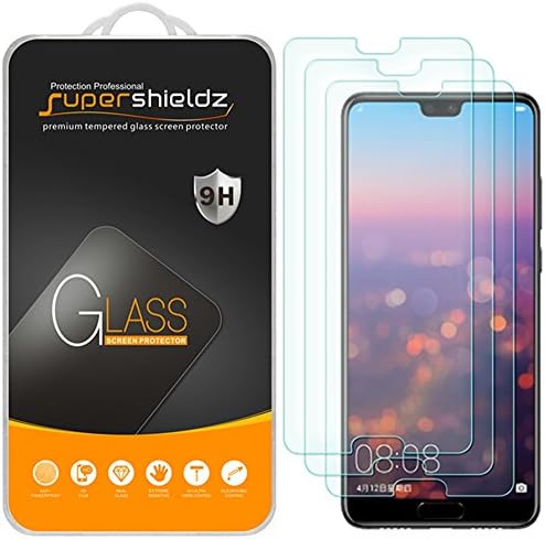 (3 опаковки) Supershieldz Предназначени за Huawei P20 Протектор на екрана от закалено стъкло, защита от надраскване, без