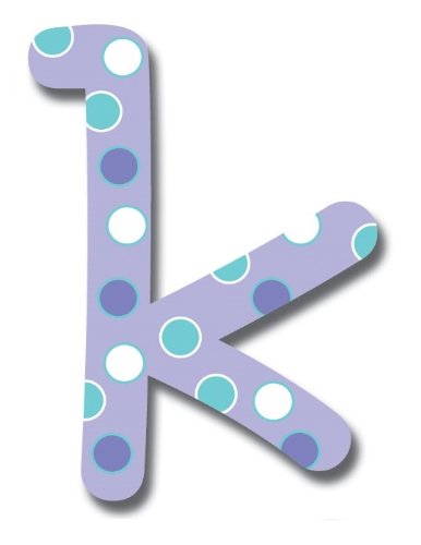 6-Инчов Стенни Дървени Писмо Със спокоен и Модел с малки Букви k