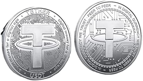 Монета USDT Външна Търговия Възпоменателна Монета Цифров Виртуална Валута Метална Възпоменателна Монета Медал на Едро Колекция