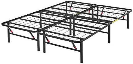 Рамка на легло-платформа Basics Сгъване, без инструменти, Височина 14 см, Queen, Черен