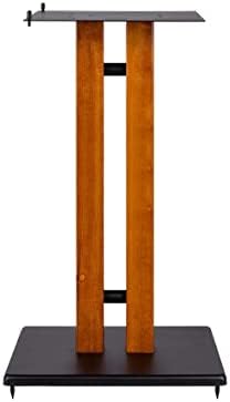 Монолитна 32-инчов поставка за високоговорители от черешово дърво, с регулируема горната плоча, череша (за всяка), вмещающая колона с