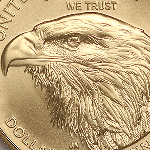 2022 Без знака на ментата 1/10 унция злато American Eagle MS-70 (Първия ден на издаване - Нанесен в Уест Пойнт - Етикет с флага)