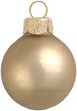 40-каратный Матиран Златен Стъклена Топка на Коледна Украса 1,5 (40 mm)