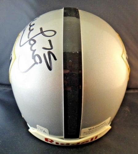 Мини-Футболен каска Хауи Long с автограф Oakland Raiders - Каски NFL С автограф