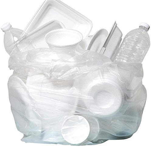 Алуминиеви, пластмасови торби за отпадъци с капацитет от 45 литра 12 микрона (екв) - 39 x 46 - Пакет 250 броя - За дом, офис, баня и търговски