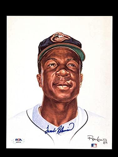 Франк Робинсън, PSA DNA Coa, Подписано Снимка 8x10 с Автограф на Луис Лито - Снимки на MLB с автограф