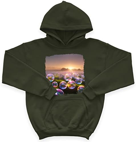 Детска hoody от порести руно Sunset Design - Художествена Детска hoody - Худи с шарени за деца