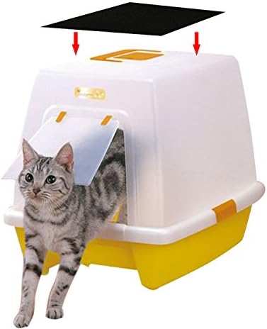 Resinta 6 Опаковки на Филтри с Активен въглен Кутии за Котешки Тоалетни Въглероден Филтър Тави за Котешки Тоалетни Филтри за Кутии за