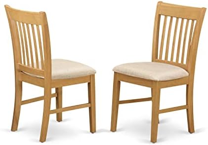 Столове за трапезария East West Furniture NFC-OAK-C, седалка с възглавница