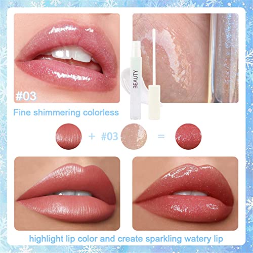 WGUST Top Makeup Хранителен Загряващ което променя Цвета Глазура за устни Хидратиращ Прозрачен блестящ Цвят за устни Блестящ Наситен