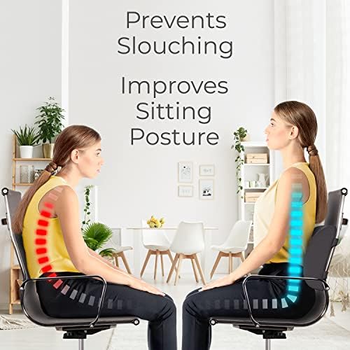 Възглавница за подкрепа на долната част на гърба Everlasting Comfort за облегалката офис стол - Подобрява стойката си По време на сядане