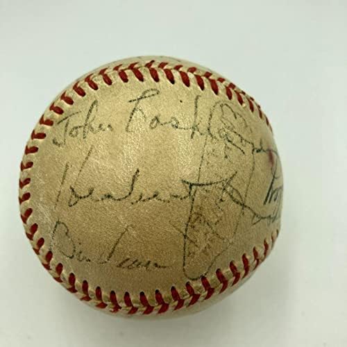 Използвани бейзболни топки Световните серии 1952 г. С автографи на участниците и съдиите JSA COA - MLB Използваните от бейзболни