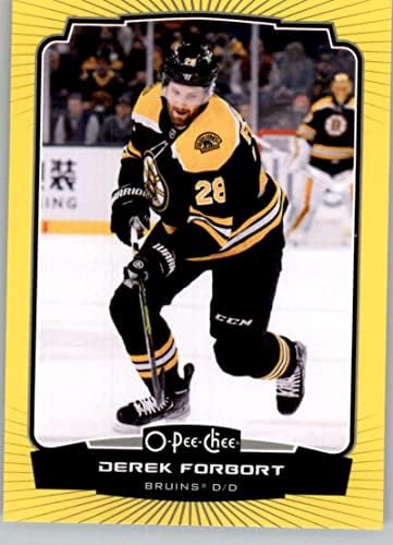 2022-23 О-Пи-Джи Жълти ресни 447 Дерек Форборт Хокейна карта Бостън Бруинс в НХЛ
