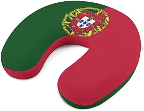 Възглавница за Врата с Флага на Португалия, U-Образна Възглавница за Подкрепа на Главата и врата, облегалката за глава от Пяна с Памет