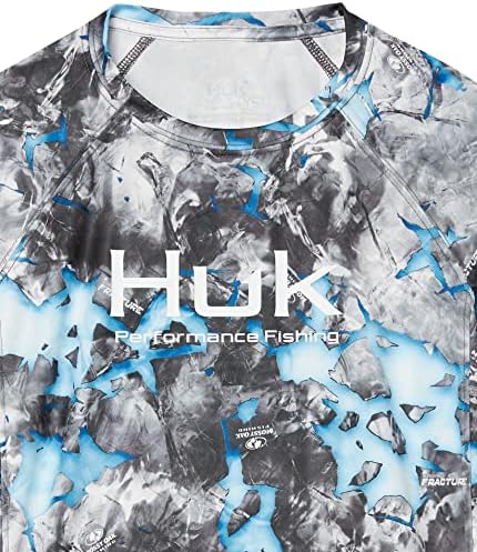 Камуфляжная риза с дълъг ръкав HUK Kids 'Pursuit Performance Shirt