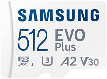 SAMSUNG EVO Plus с адаптер SD 256 GB Micro SDXC, скорост до 130 MB / s, Разширено хранилище за игрални устройства, таблети с Android и смартфони,