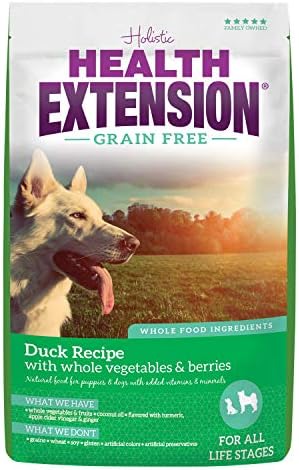 Суха храна за кучета Health Extension, Естествена храна с добавени витамини и минерали, подходяща за всички кученца, включва