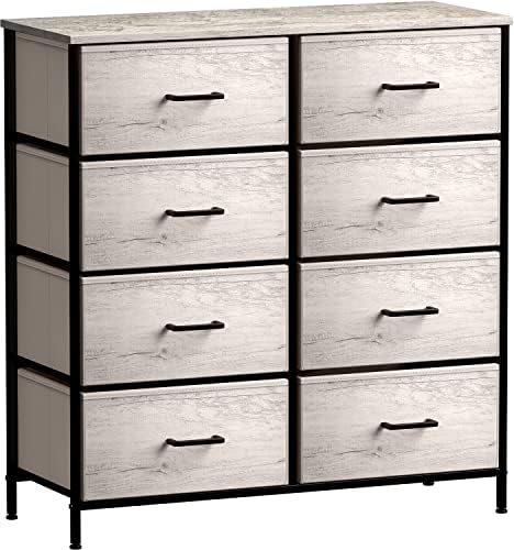 Скрин Sorbus с 10 чекмеджета от имитация на дърво - Органайзер за съхранение на дрехи - Скрин за спалня, Антре, Всекидневна, кабинет