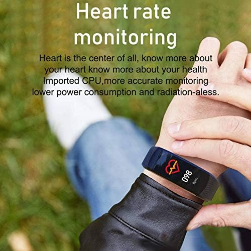 Смарт Часовник-Гривна, ултра-тънък Дизайн, Сензорен екран, Спортен Фитнес тракер, Bluetooth, Монитор на Сърдечния Ритъм, Нивото на