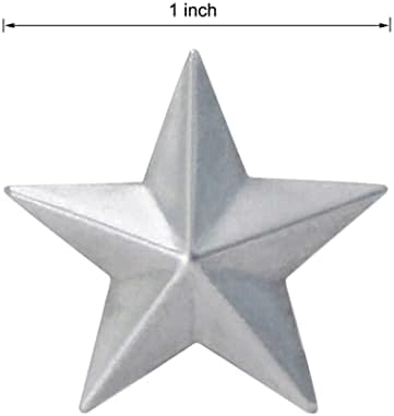 ZNCO 110 БР на едро Непълни Метални Амбарные Звезди за Diy, Поцинковани Сребристи Метални Звезда без дупка за Украса и довършителни