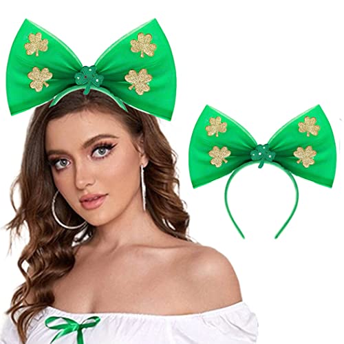 ЯРКО-зелени ленти на главата на Свети Патрик, фестивал, панделка за коса, с голям нос, детелина, шапки, ирландски шапки за жени и