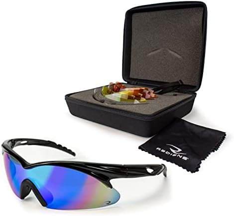 Сменяеми очила за стрелба с Radians Shift (5 Сменяеми лещи), Черна дограма / Прозрачна, Мед, Кехлибар, Портокал, Един размер