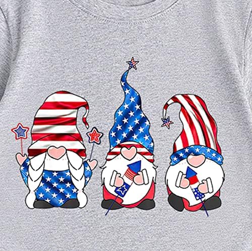 Тениска С къс ръкав, Лятна Тениска За Малки Момчета и Момичета С Къс Ръкав, Тениска с Писмото Принтом Ден на Независимостта, Блузи, Топ За