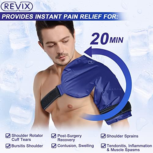 Студена обвивка REVIX Gel при травми на раменете и операции и приключи с лед за бедрата при бурсите за облекчаване на болката