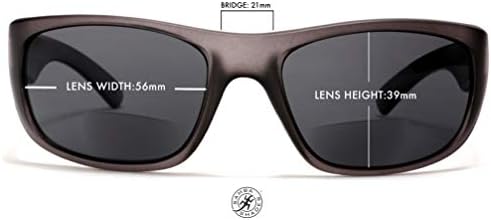 SAMBA SHADES Спортни Бифокални Очила за четене с Обвивка Около Слънчеви очила Readers Under the Sun за мъже и Жени Черен +2,75