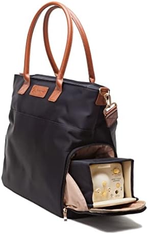 Чанта за молокоотсоса Sarah Wells Antal с джапанки от Естествена кожа (черна)