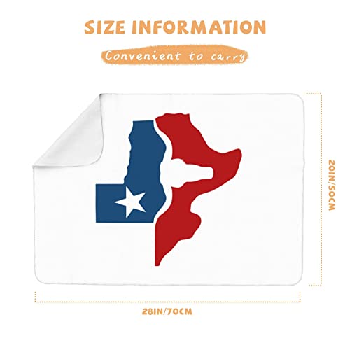 Texas Флаг Детски Промяна На Мат Преносим Новородено Непромокаема Пелена Лек Пътен Подложка За Свободни