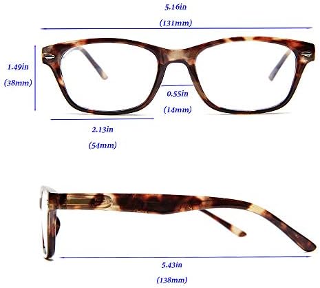 2 Опаковки Женски Очила За четене Със Заключване Синя Светлина - Модерни Леки Очила