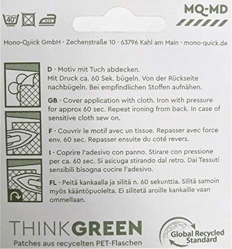 Помощ Mono Quick Recycled patch, накладываемый желязо, изработена от рециклирани PET бутилки, think green (16005 - Коала)