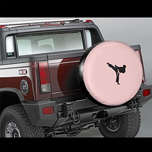 Карате-хайкик-защитна Подплата за Резервна гума с принтом икона, за ремаркето на камион, кемпера, подходящ за гуми от 14 до 17 инча