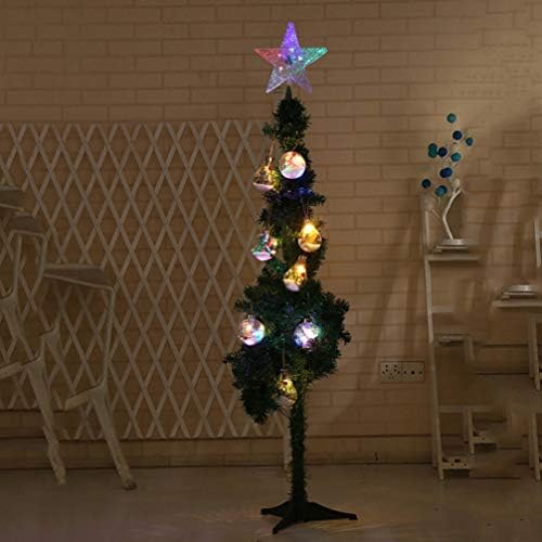 SHERCHPRY 4шт Коледно Дърво Светлина, Пластмасов Кристален Звезда Led Светлина, Звезда на Коледно Дърво Topper Светлини