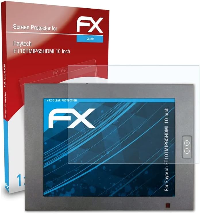 Защитно фолио atFoliX за екрана, която е съвместима с 10-инчов защитен филм Faytech FT10TMIP65HDMI, ултра-Прозрачно защитно
