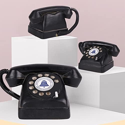 KAIHSD Първоначално Украшение Старинен Телефонен Подпори Телефонен Набор от Древни Декоративни Стационарни Телефони Телефонна Статуя