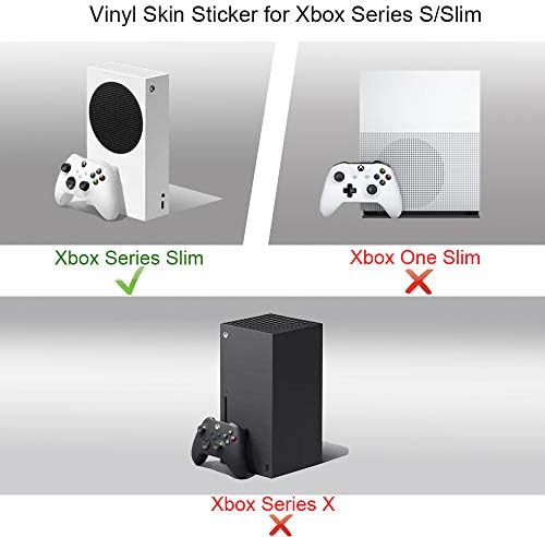 Vanknight Xbox Series S Тънки Конзолни Контролери Етикети Върху Кожата Винил Амбалажна Хартия за Конзолата Xbox Series S