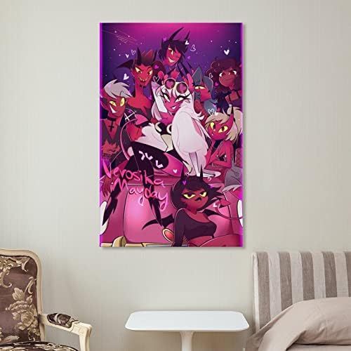 Адски Шеф Аниме Плакати Черна Комедия Филм Плакат Розово Cerberus Администратор Лоона Естетически Пост на Стената Художествени