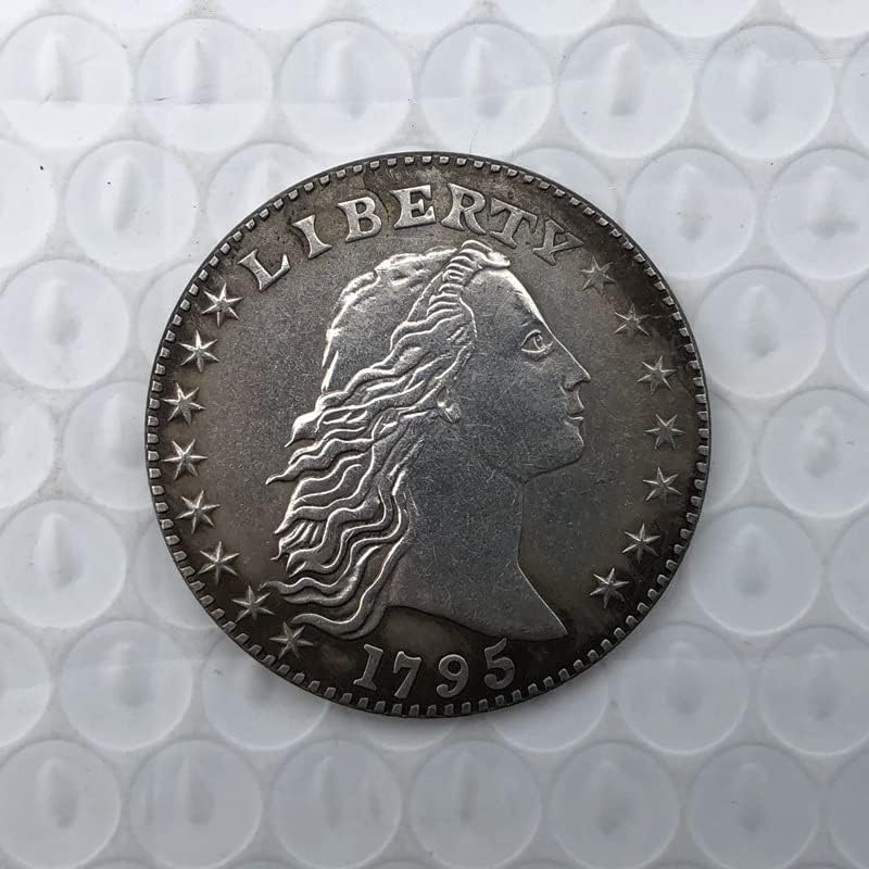 Старите американски монети 1795 година на Издаване Месинг със сребърно покритие, Монети Старинни Занаяти Чуждестранни Възпоменателни