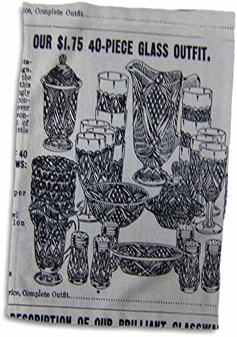 Кърпи 3dRose Florene Vintage - Старинен, кристал - (twl-23933-1)