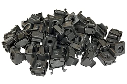 Гайки RackGold® Black 12-24 В клетката, 50 Опаковки - Произведено В САЩ