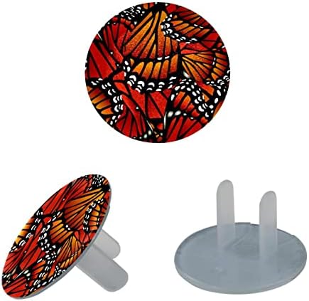Капачки за контакти (24 опаковки) Защитни Капачки за Электрозащиты, Капачки за Ключове за дома - Арт Крила на пеперуда